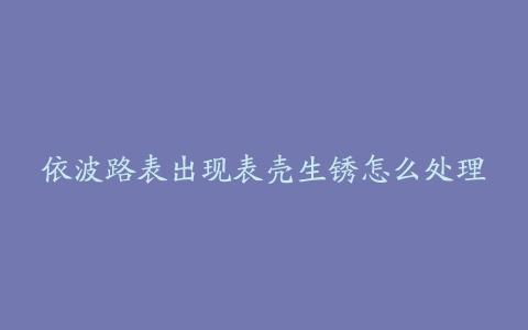 依波路表出现表壳生锈怎么处理