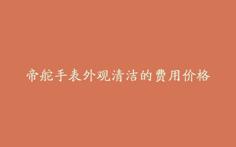 帝舵手表外观清洁的费用价格