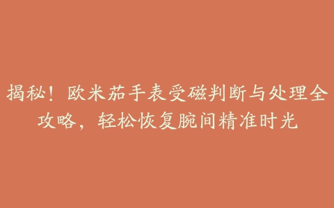 揭秘！欧米茄手表受磁判断与处理全攻略，轻松恢复腕间精准时光