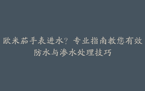 欧米茄手表进水？专业指南教您有效防水与渗水处理技巧