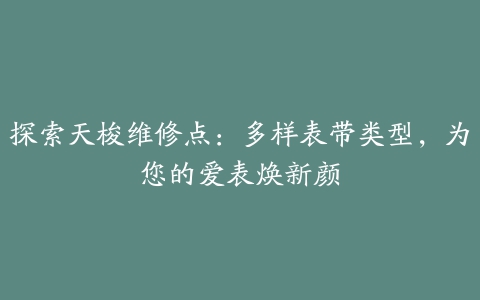 探索天梭维修点：多样表带类型，为您的爱表焕新颜