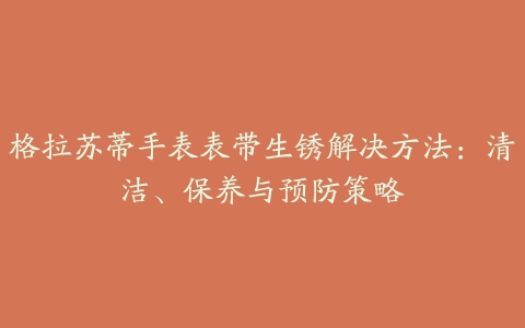 格拉苏蒂手表表带生锈解决方法：清洁、保养与预防策略